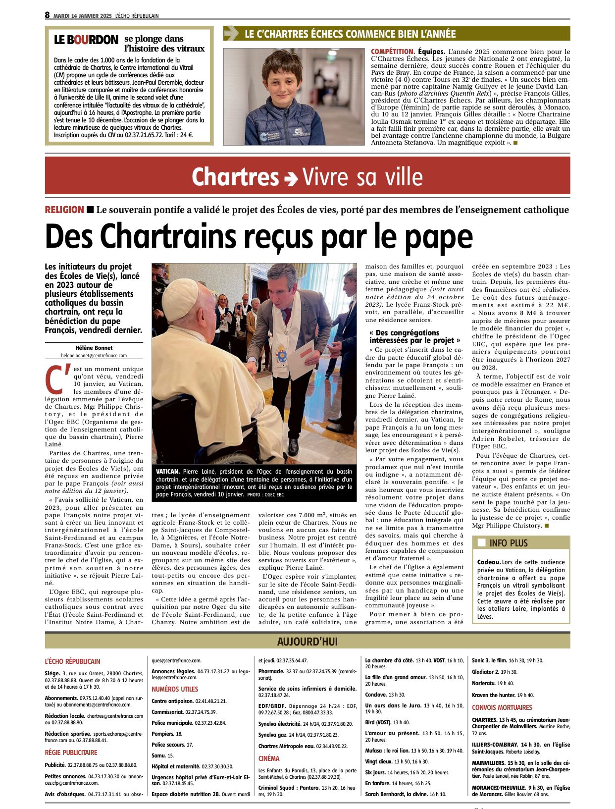 ECOLES DE VIES-ECHO REPUBLICAIN_VATICAN 1